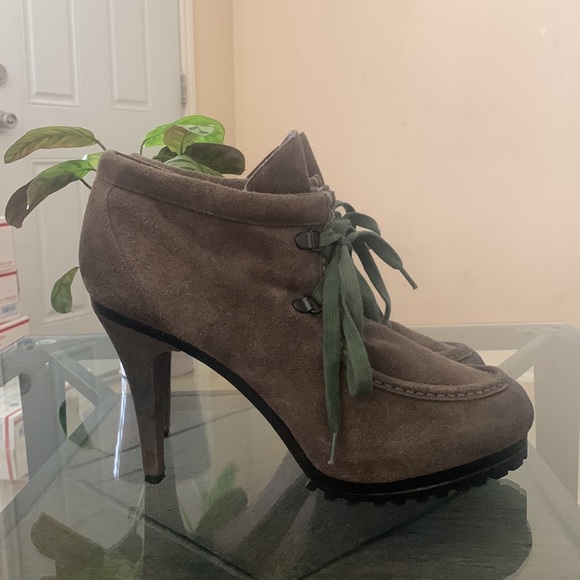 🔥1/2 of Summer Sale!🔥 ASH Poppy Suede Heeled Lace Up Bootie - Picture 10 of 12